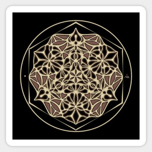 Sacred Geometry psychedelic mandala Sticker